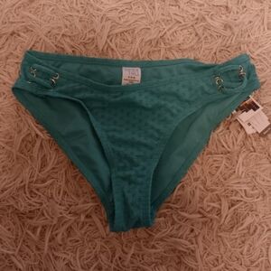 Teal Bikini Bottom Size S 4-6 NWT